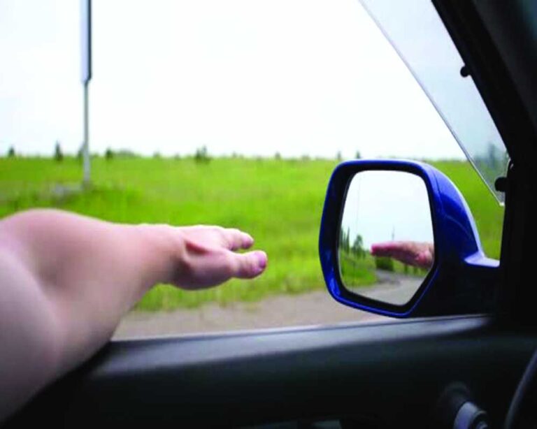 Driving with car windows open means more foul air for you